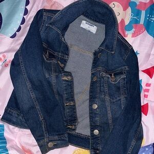 Old Navy Girls Dark Blue Jean Jacket